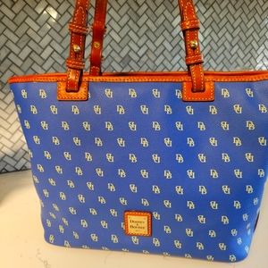 Dooney and Bourke monogram pebble-grain leather purse